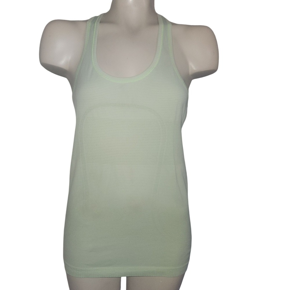 Lululemon Swiftly Tech Racerback Tank Top Light Lime Green Size 6 W1C74S
